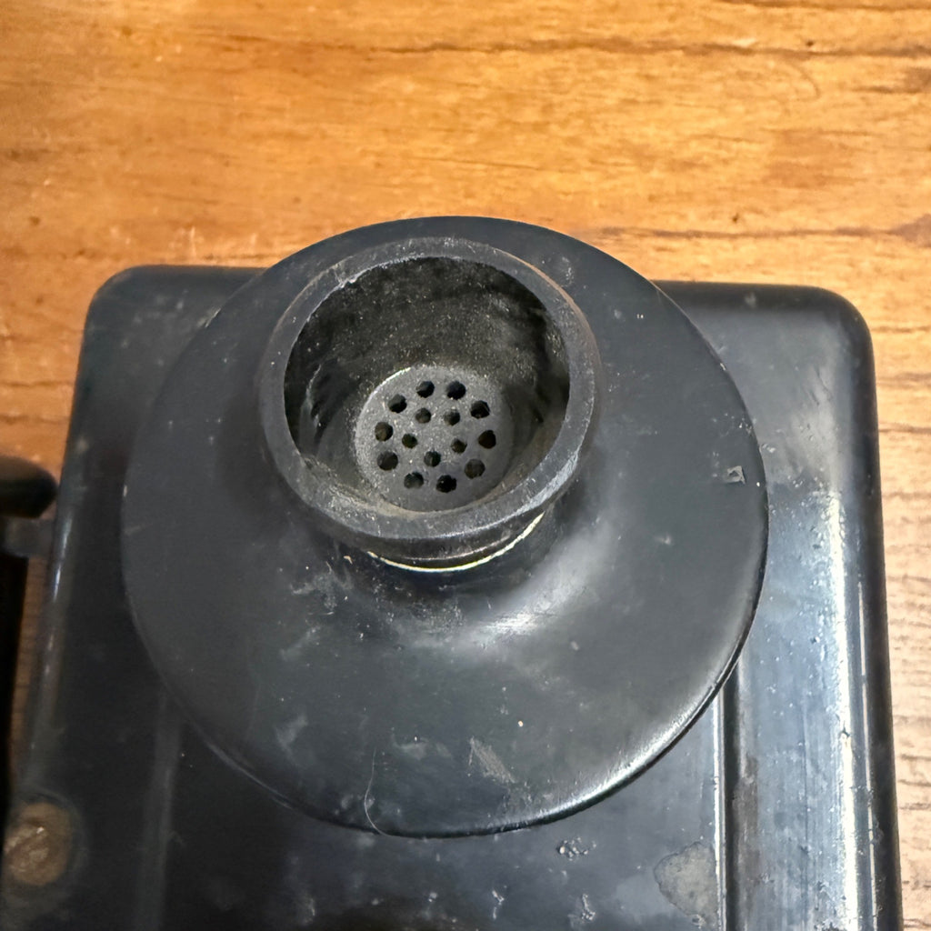 Vintage Antique Automatic Rotary Hotel Telephone Wall Black Metal Electric