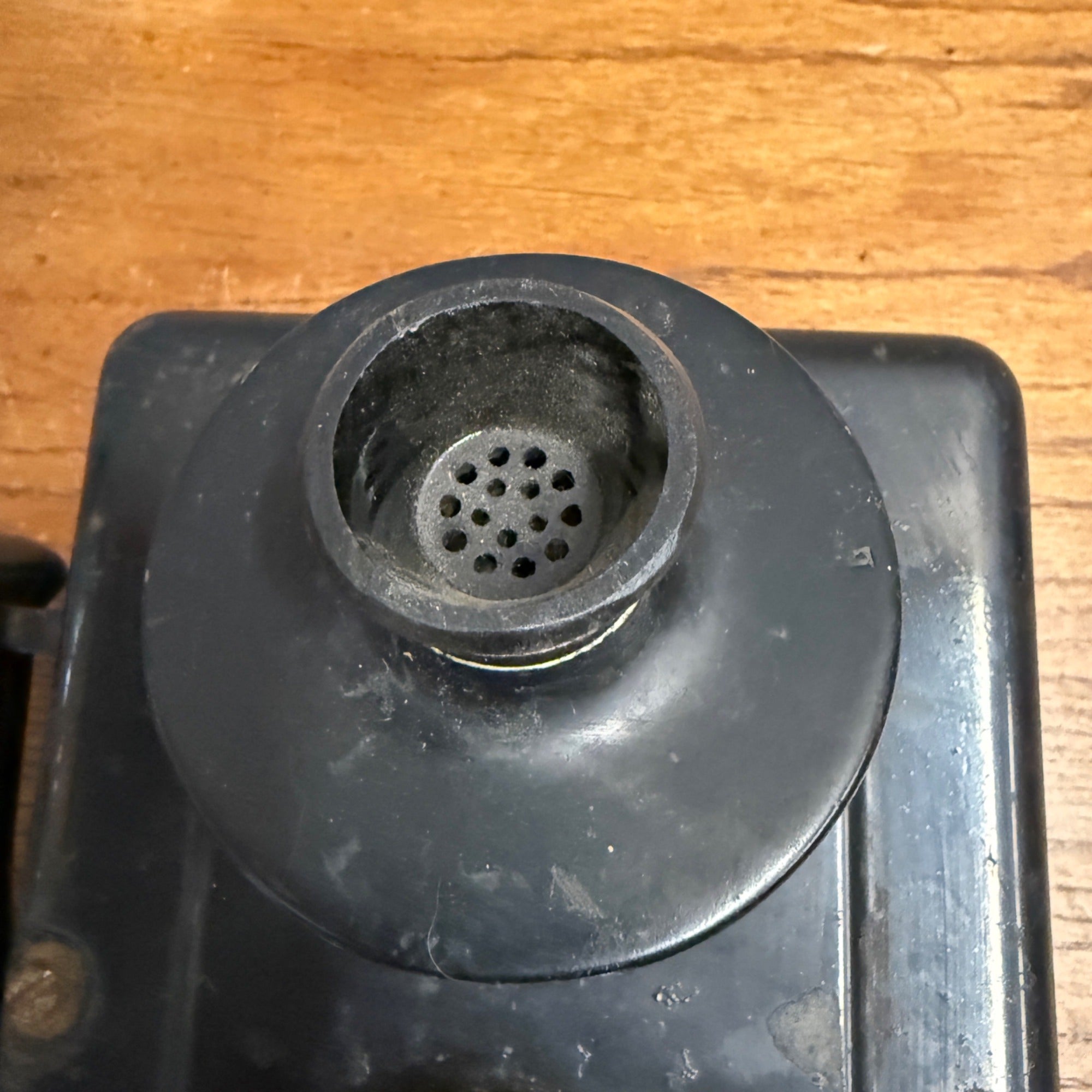 Vintage Antique Automatic Rotary Hotel Telephone Wall Black Metal Electric