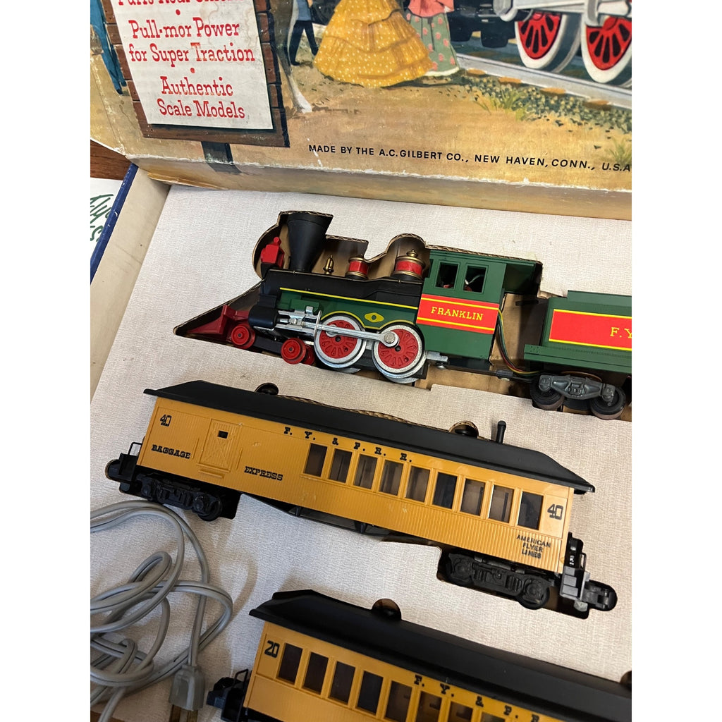 Vintage American Flyer Frontiersman Electric Train Set 20550 NEAR MINT Franklin 4834 Tender 88