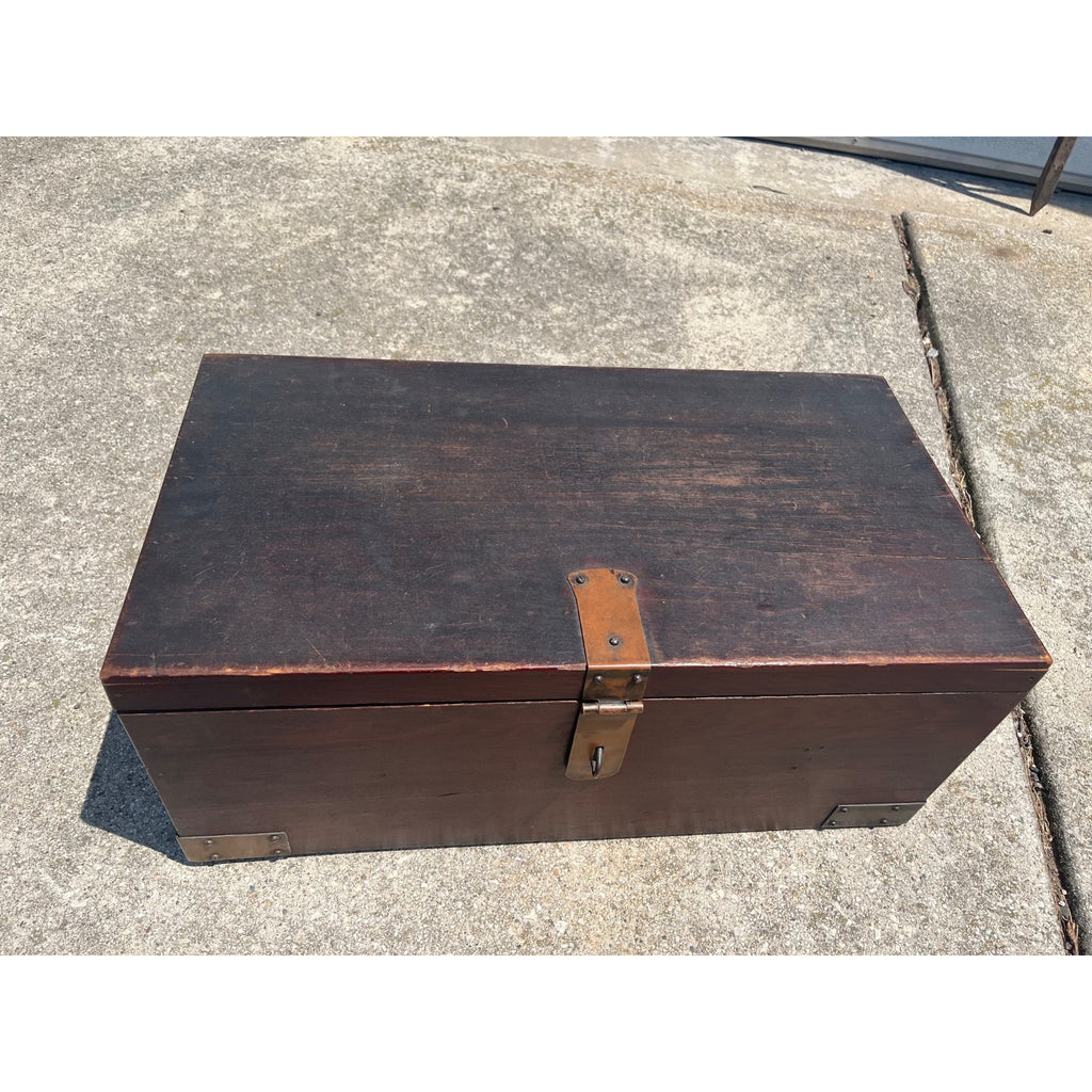 Antique Roycroft Mission Arts & Crafts “Goodie” Box Chest Trunk Original 1910s