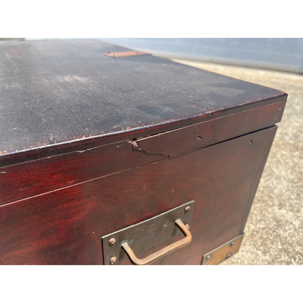 Antique Roycroft Mission Arts & Crafts “Goodie” Box Chest Trunk Original 1910s