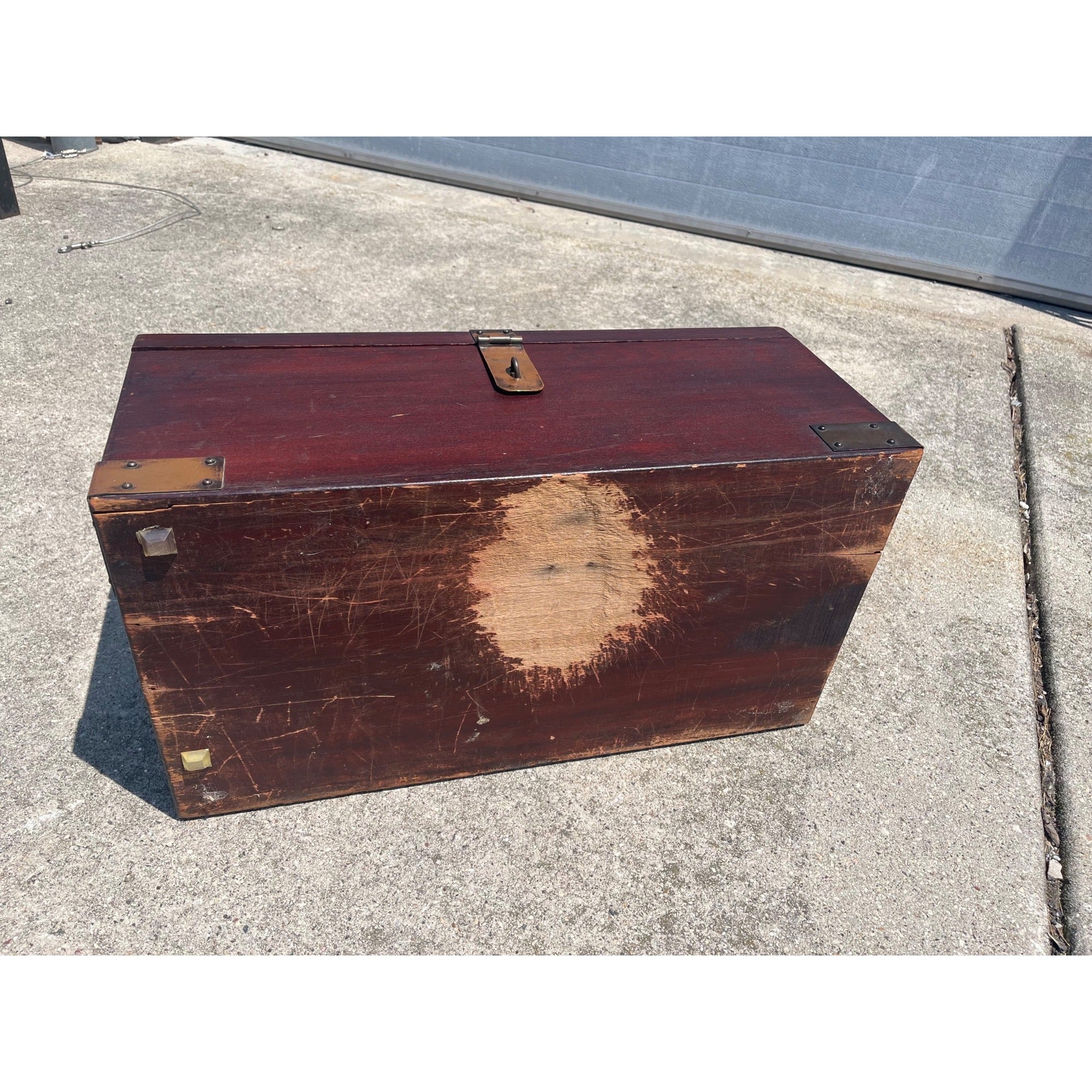 Antique Roycroft Mission Arts & Crafts “Goodie” Box Chest Trunk Original 1910s