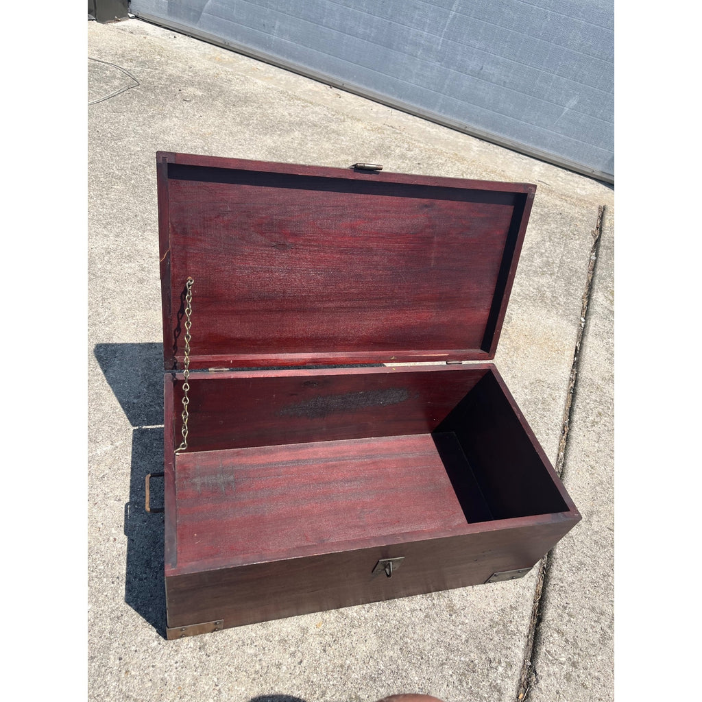 Antique Roycroft Mission Arts & Crafts “Goodie” Box Chest Trunk Original 1910s