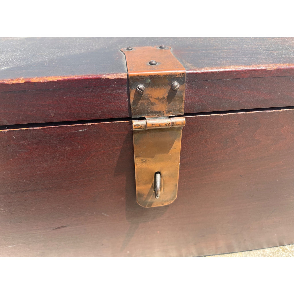 Antique Roycroft Mission Arts & Crafts “Goodie” Box Chest Trunk Original 1910s