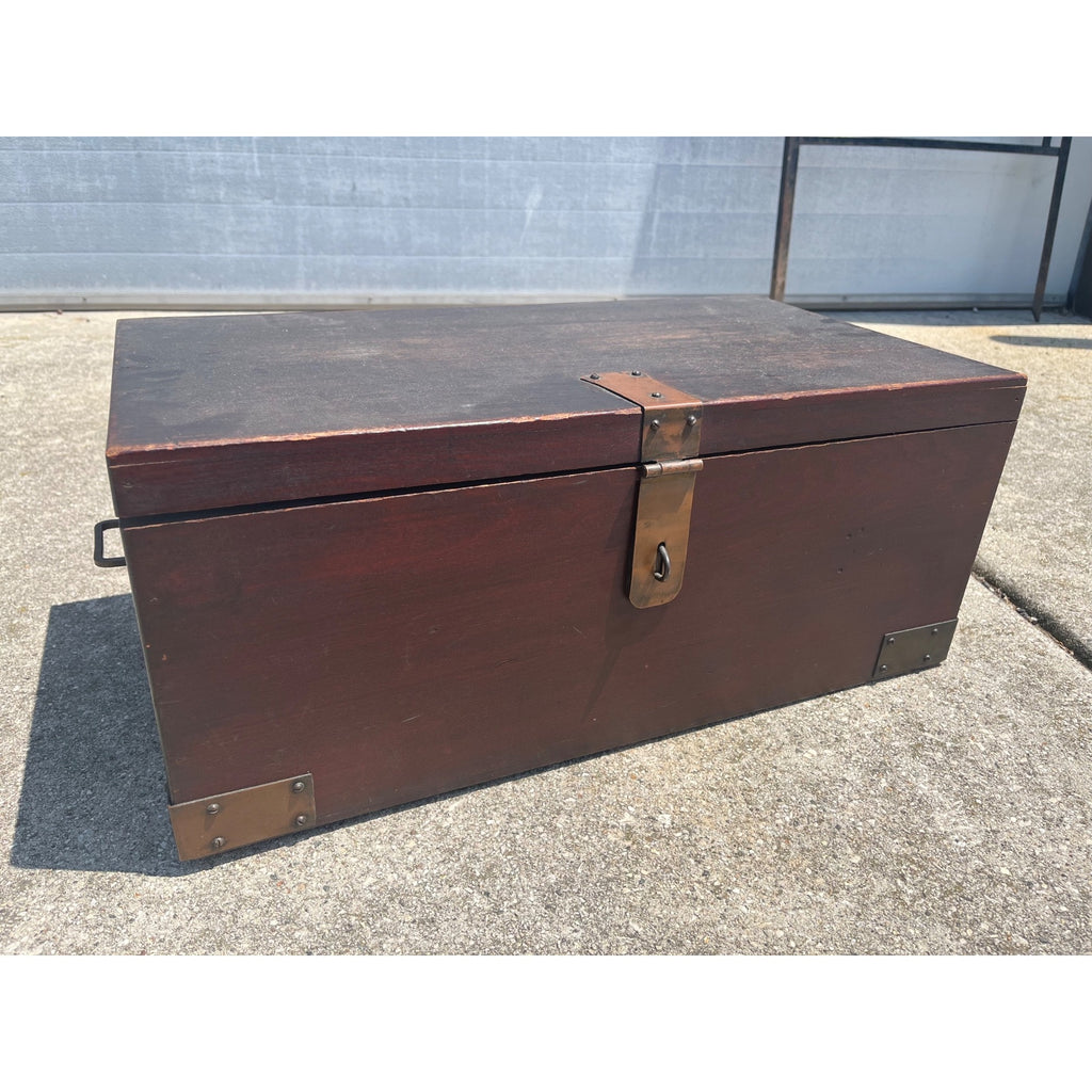 Antique Roycroft Mission Arts & Crafts “Goodie” Box Chest Trunk Original 1910s
