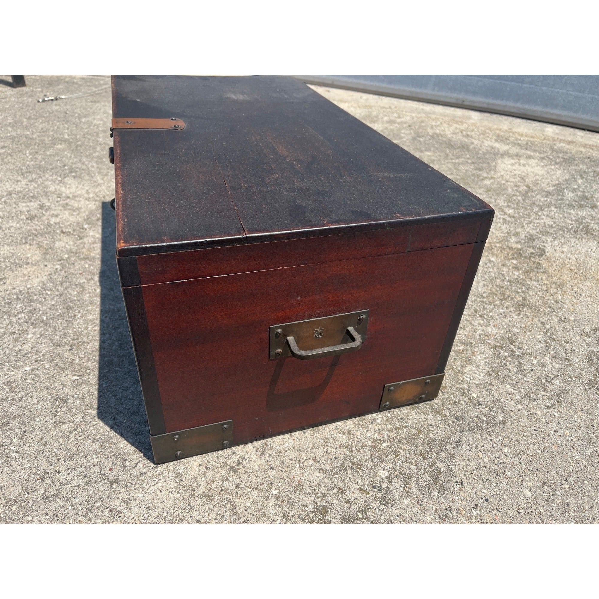Antique Roycroft Mission Arts & Crafts “Goodie” Box Chest Trunk Original 1910s