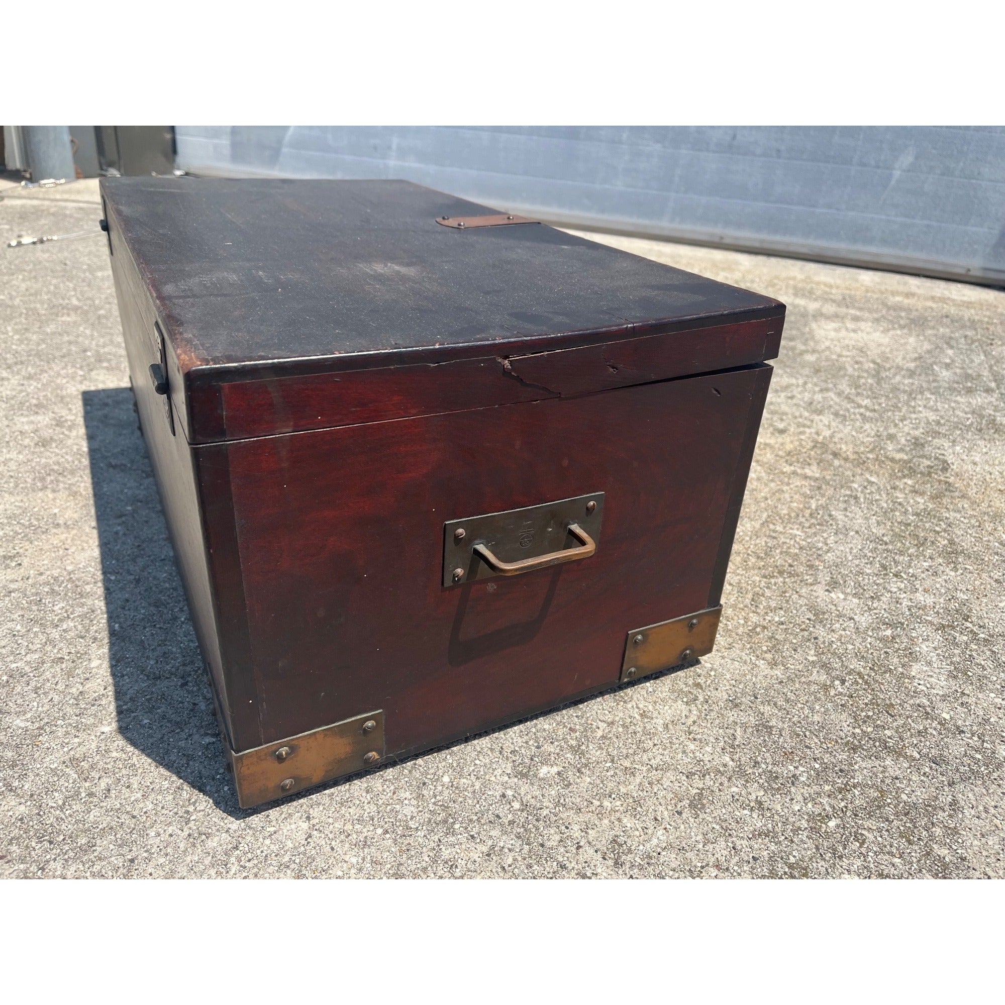 Antique Roycroft Mission Arts & Crafts “Goodie” Box Chest Trunk Original 1910s