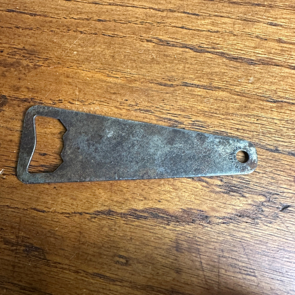 Vintage Drink Pepsi Cola Single Dot Flat Metal bottle opener 4" Vaughan USA