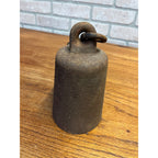 Vintage Hanging Cast Iron Scale Weight 16 Lb Hook Cotton Beam Scale
