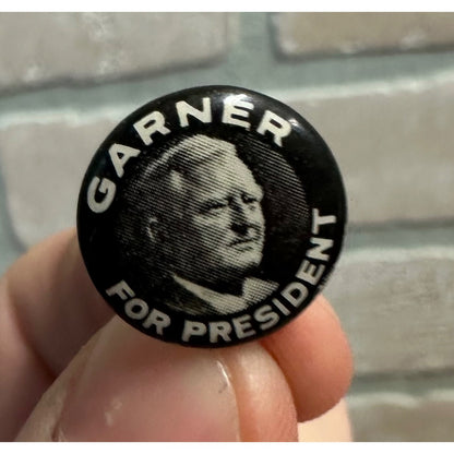 1940 John Nance Garner Presidential Campaign Pinback (FDR'S VICE PRESIDENT) 5/8"