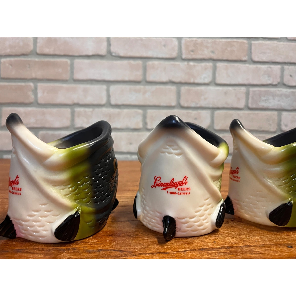 Vintage Lot (5) Kool Buddies Inc. Leinenkugel's Beer Fish Can Koozies Bass