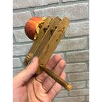 Antique 1920s German Halloween Ratcheting Wooden Noisemaker JOL Jack O'Lantern