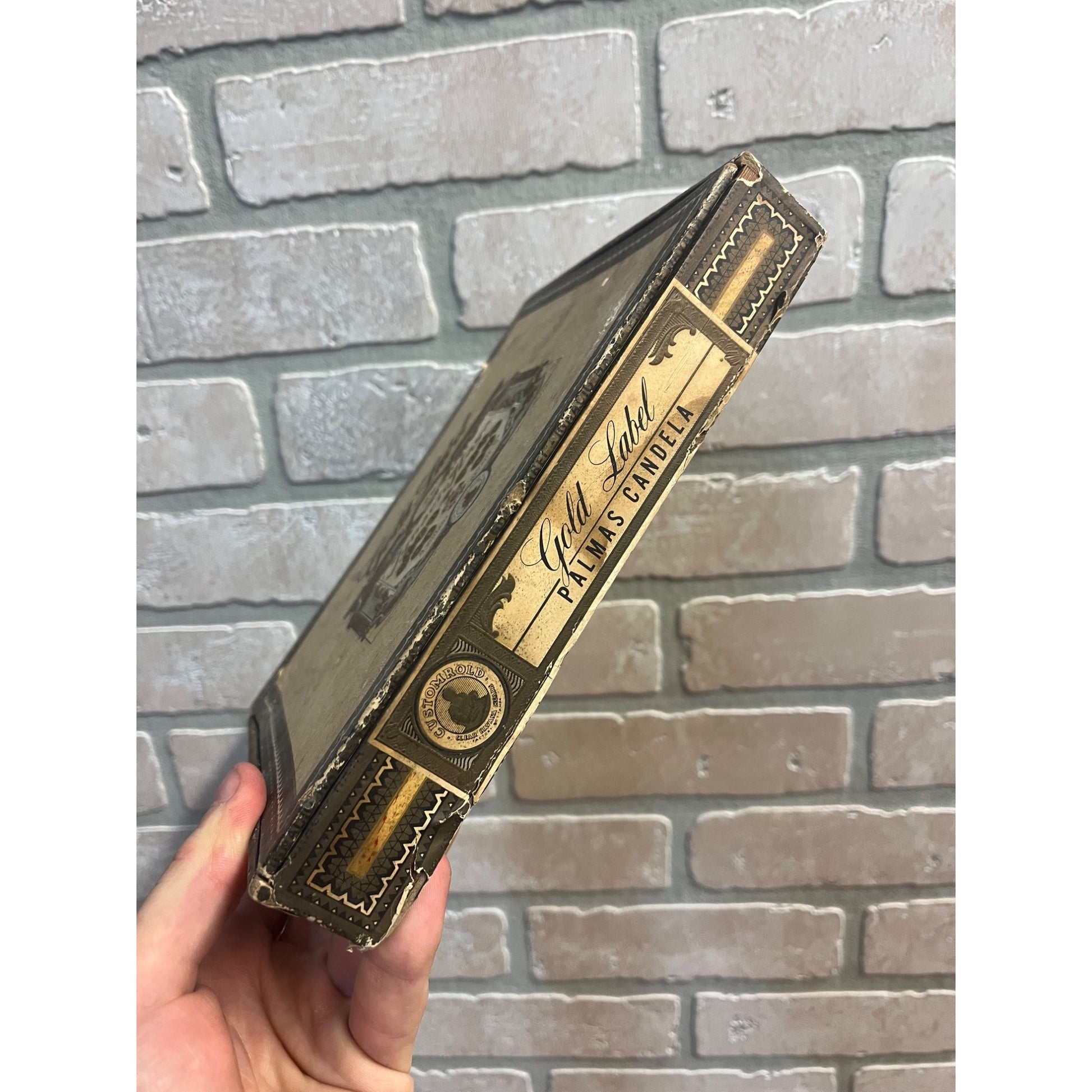 Vintage Ignacio Haya Gold Cigar Box Advertising Tampa FL Gradiaz Annis & Co.