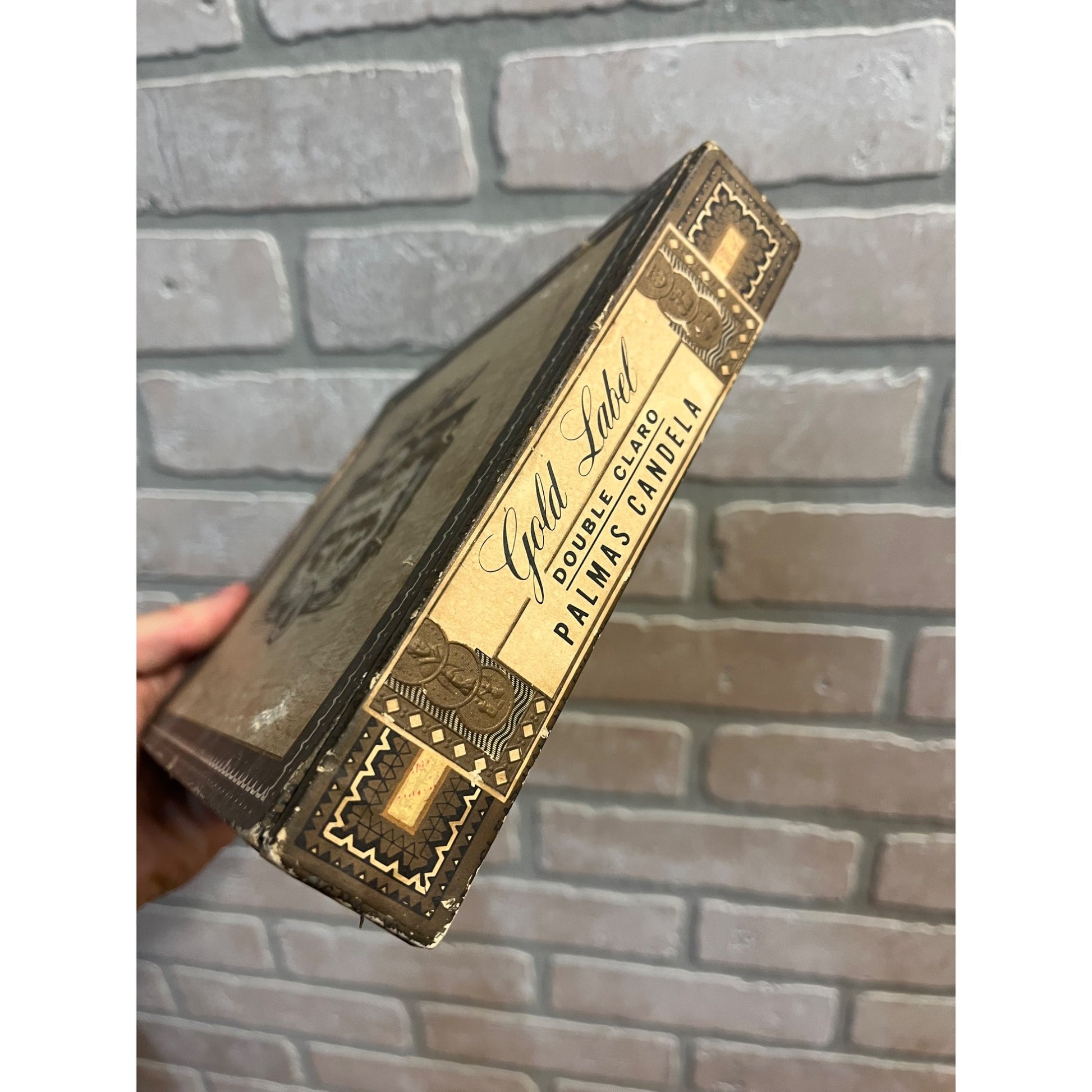 Vintage Ignacio Haya Gold Cigar Box Advertising Tampa FL Gradiaz Annis & Co.