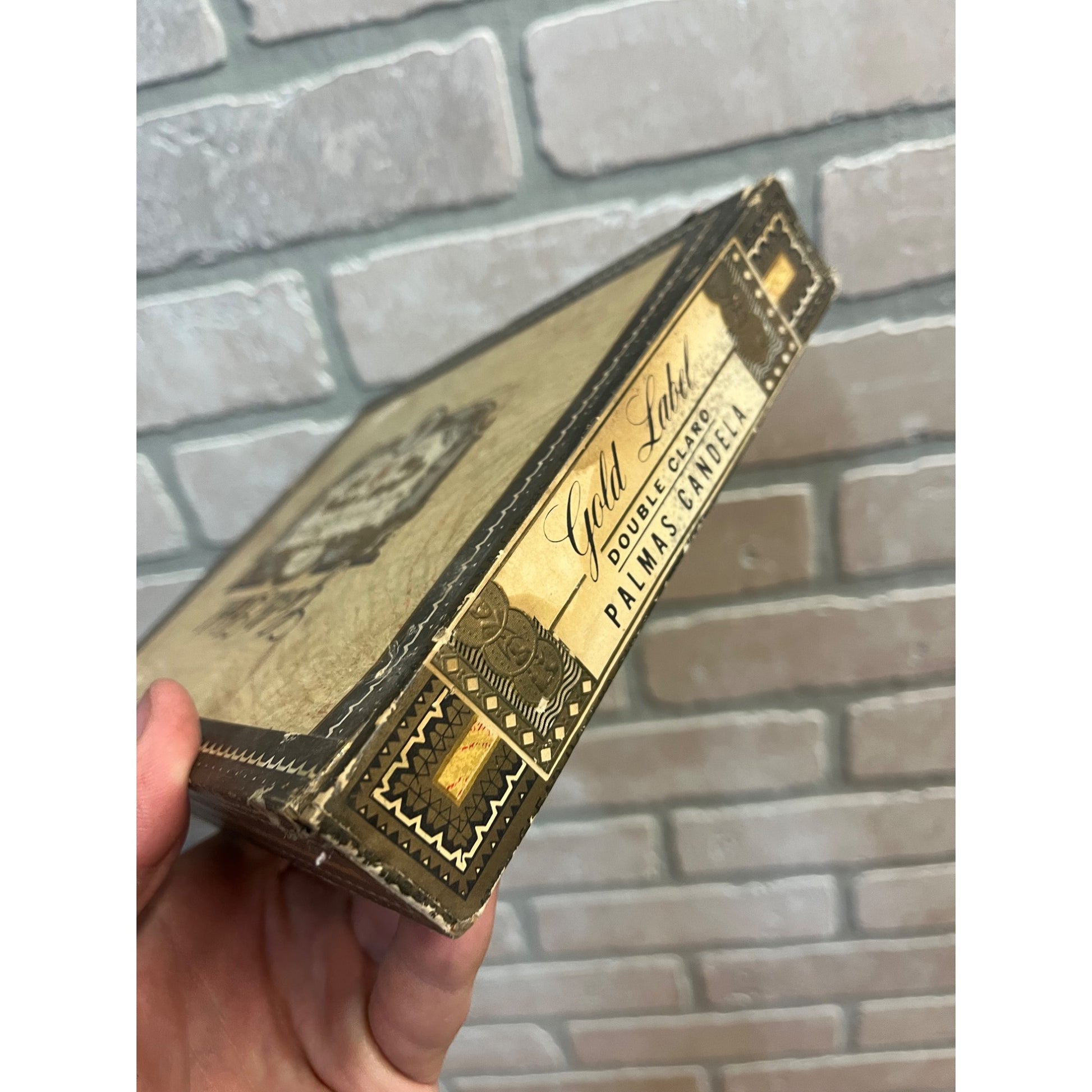 Vintage Ignacio Haya Gold Cigar Box Advertising Tampa FL Gradiaz Annis & Co.