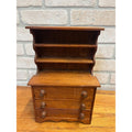 Vintage Wooden Miniature Kitchen Stepback Hutch Handmade Large-Scale Dollhouse Furniture Or Display Piece