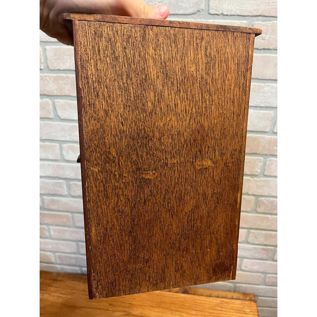 Vintage Wooden Miniature Kitchen Stepback Hutch Handmade Large-Scale Dollhouse Furniture Or Display Piece
