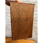 Vintage Wooden Miniature Kitchen Stepback Hutch Handmade Large-Scale Dollhouse Furniture Or Display Piece
