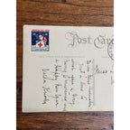 Vintage 1919 Christmas Postcard w/ Christmas Seal Tied American Red Cross