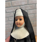 Vintage Catholic Nun Doll Hard Plastic Religious Sleepy Eye Lot (2) 11" & 12"