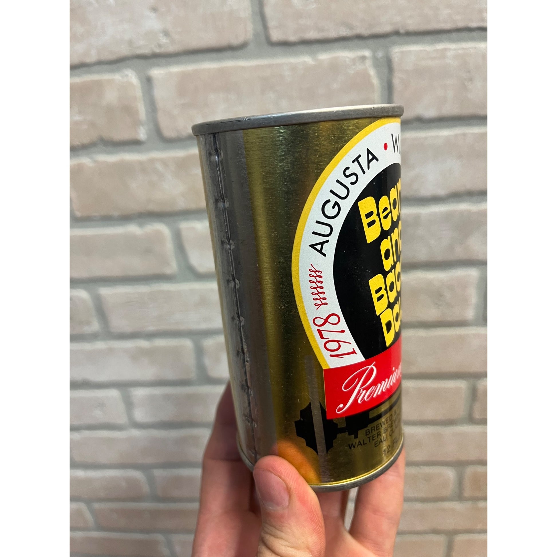 Vintage Bean And Bacon Days 1978 Augusta Wisconsin Pull Tab Beer Can