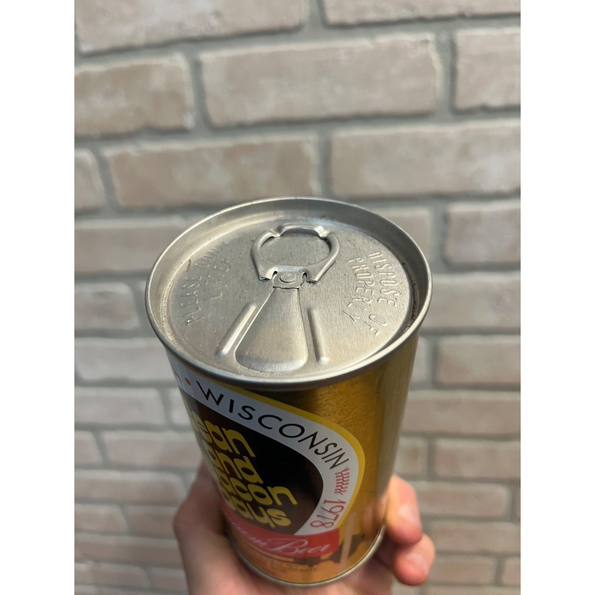 Vintage Bean And Bacon Days 1978 Augusta Wisconsin Pull Tab Beer Can