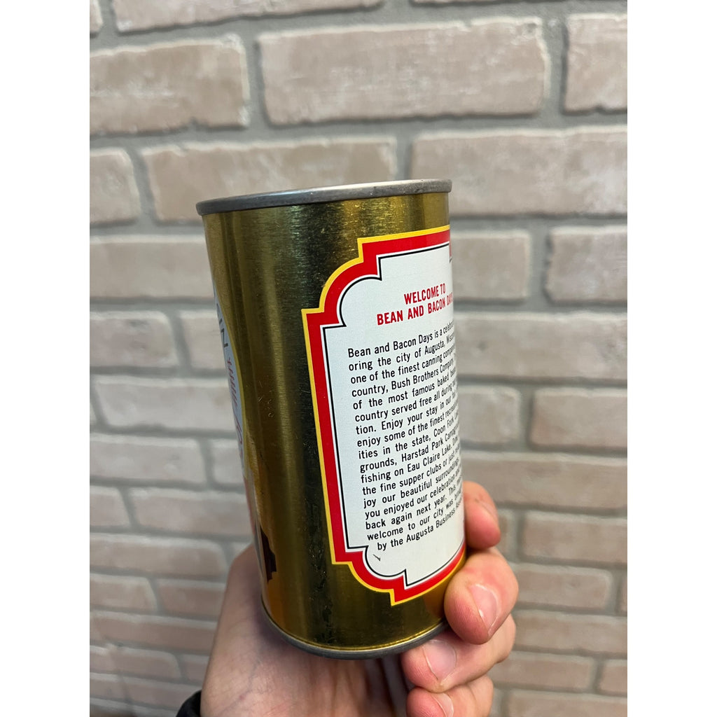 Vintage Bean And Bacon Days 1978 Augusta Wisconsin Pull Tab Beer Can
