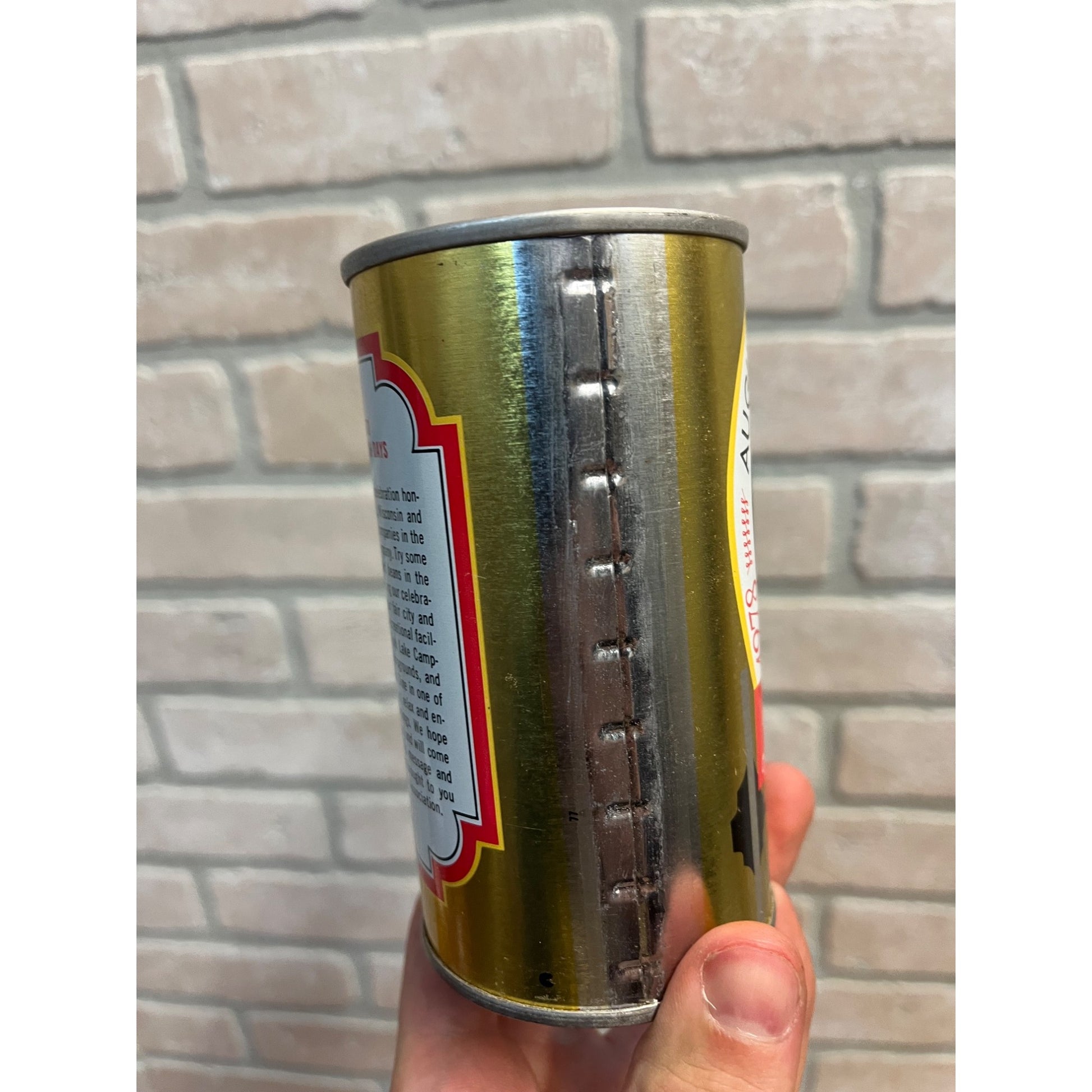 Vintage Bean And Bacon Days 1978 Augusta Wisconsin Pull Tab Beer Can