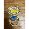 Vintage Lot (2) Braumeister Pilsner Beer Bar Coasters Oval & Round Milwaukee Wis