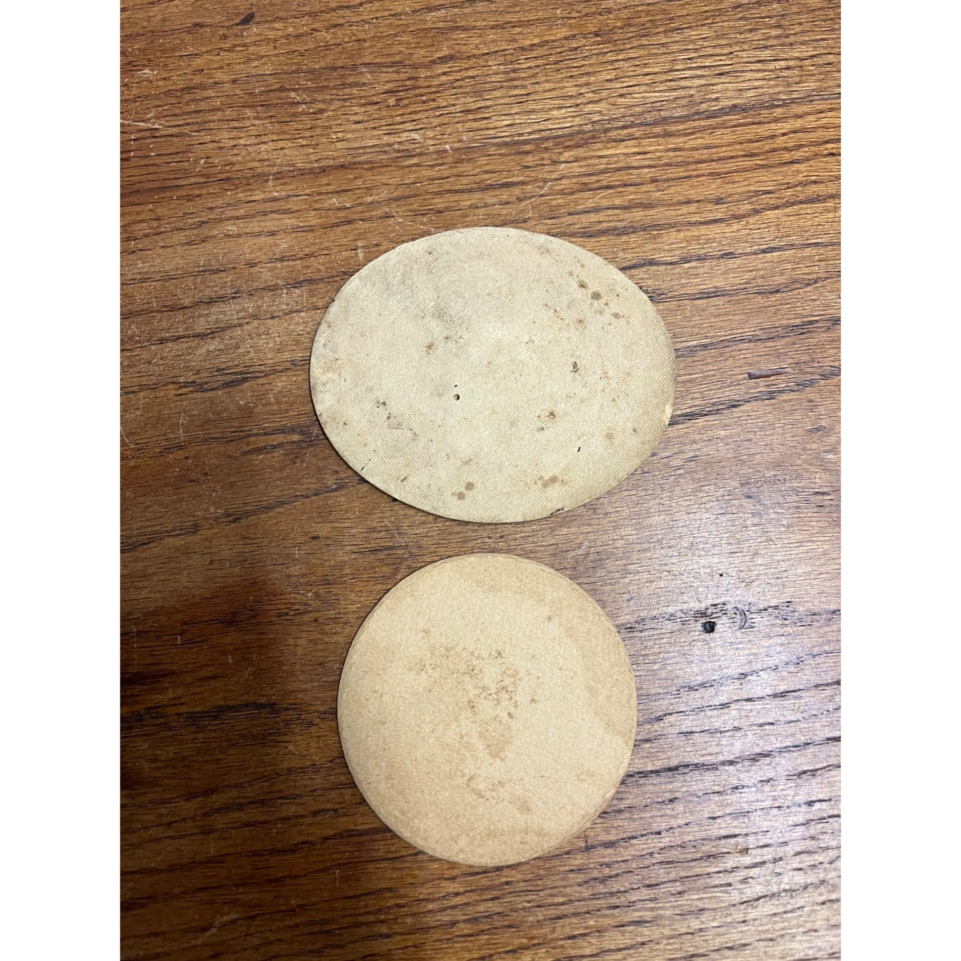 Vintage Lot (2) Braumeister Pilsner Beer Bar Coasters Oval & Round Milwaukee Wis