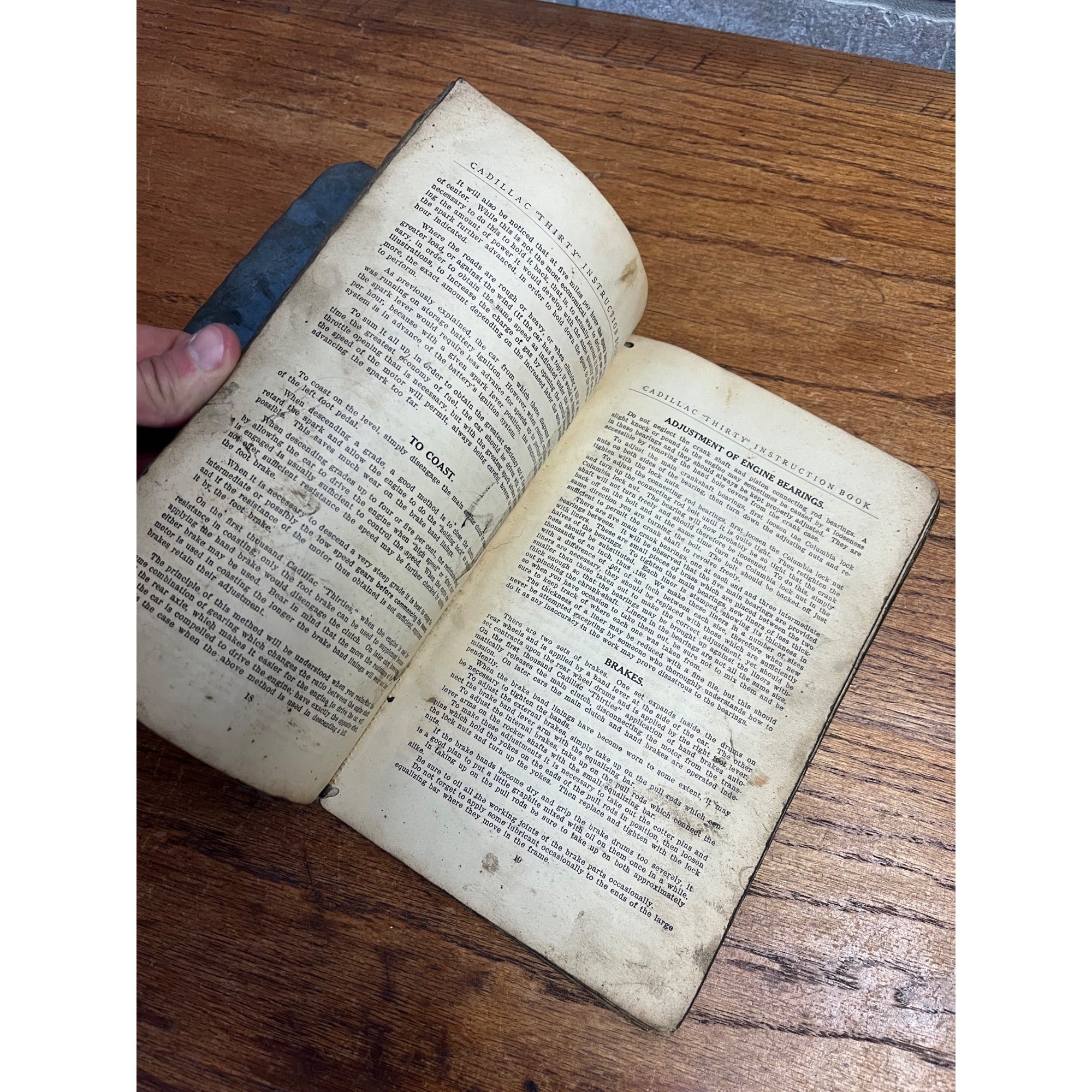 Vintage Cadillac Motor Car Company "Thirty" Instruction Manual Second Edition, Detroit, Michigan 1909-1913 Automotive Collectible