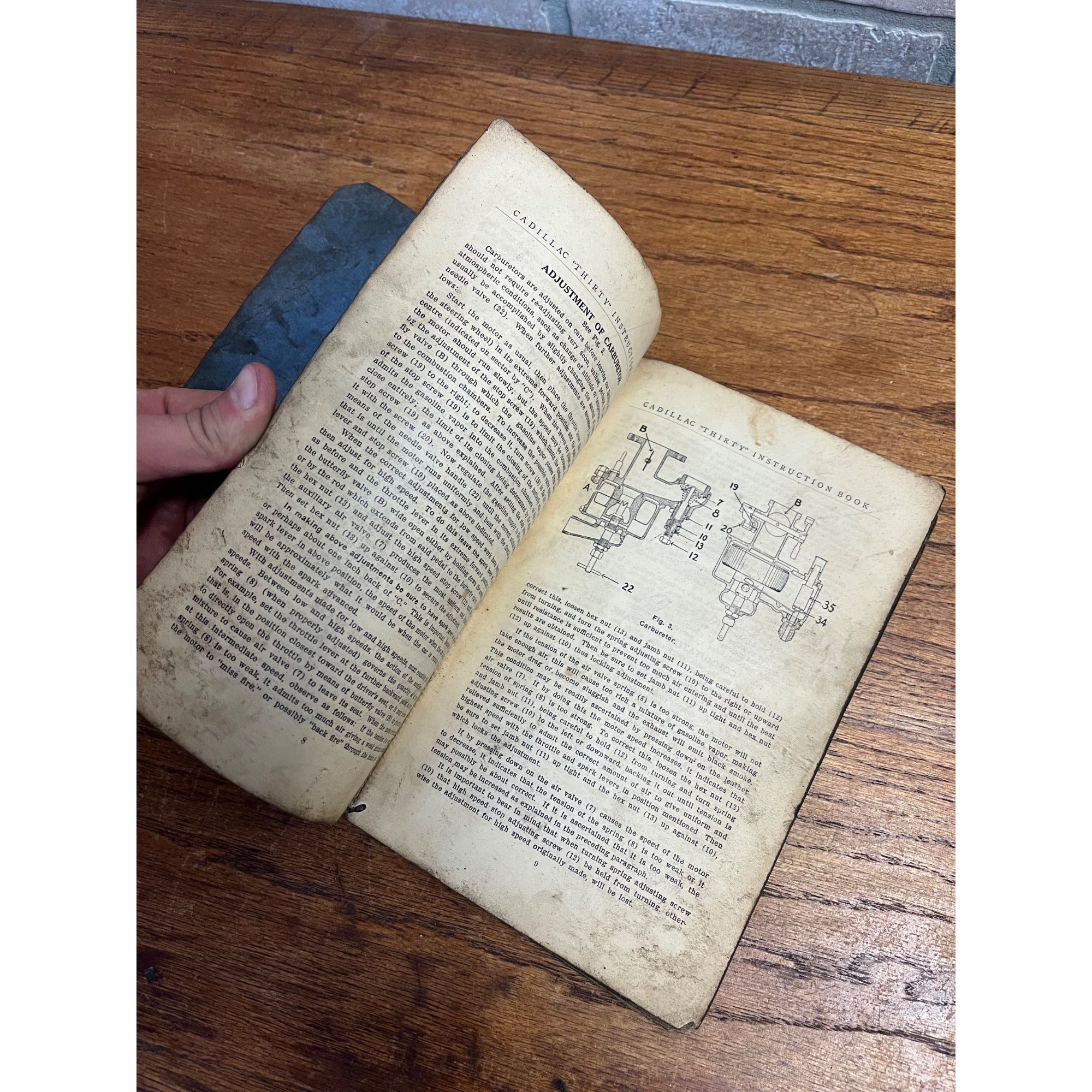 Vintage Cadillac Motor Car Company "Thirty" Instruction Manual Second Edition, Detroit, Michigan 1909-1913 Automotive Collectible