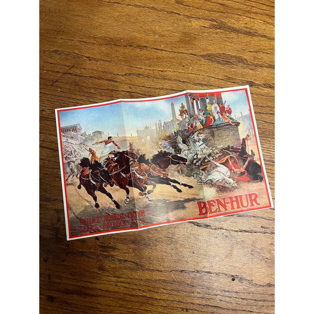 RARE Vintage Ben-Hur Sears & Roebuck Co. Promo Fold-Out Advertisement Brochure