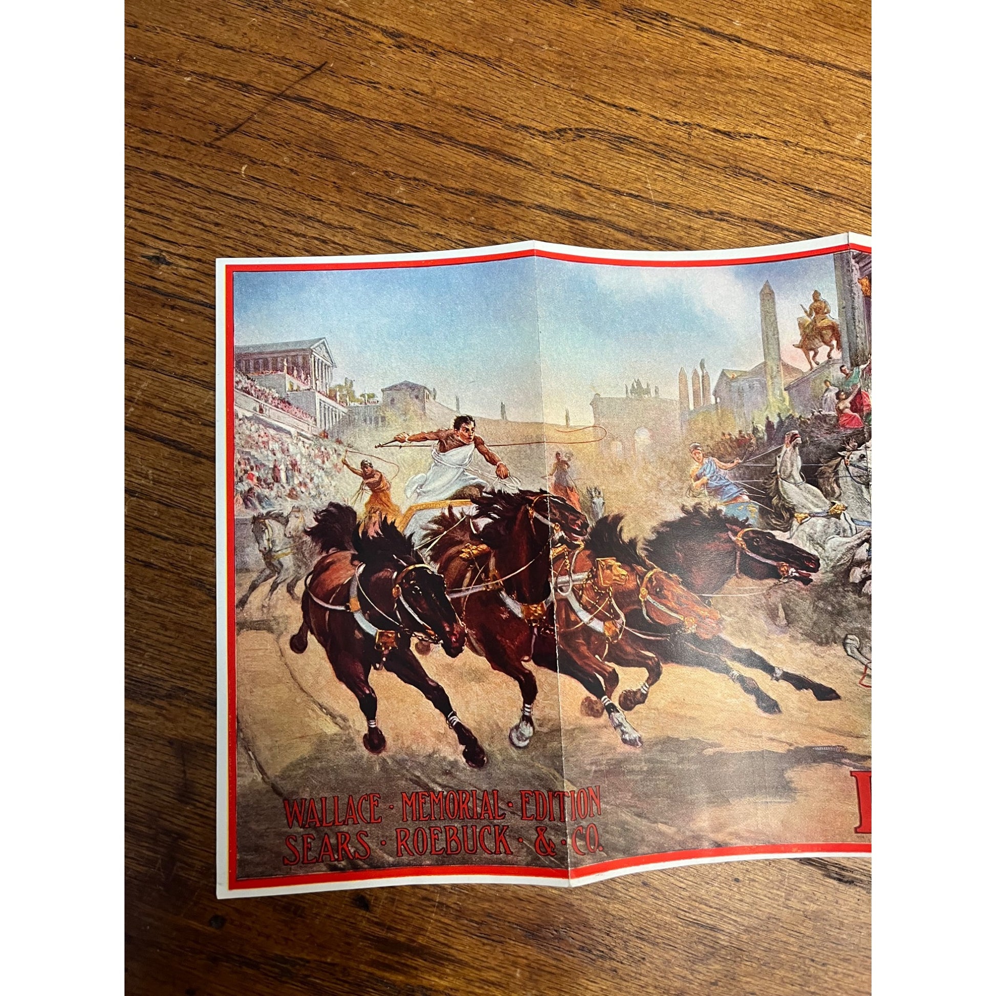 RARE Vintage Ben-Hur Sears & Roebuck Co. Promo Fold-Out Advertisement Brochure