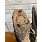 Antique Vintage Early 1910s-1920s Baseball Leather Cleats Shoes Black
