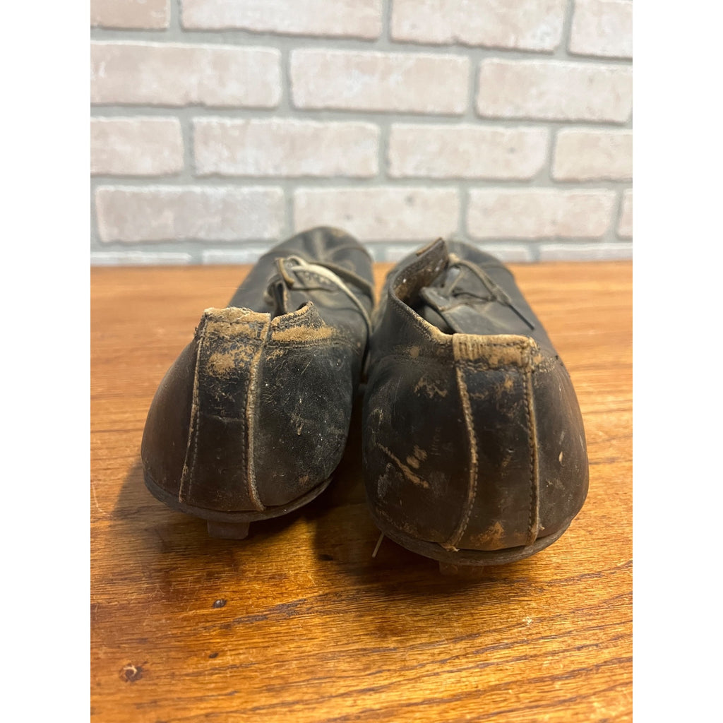 Antique Vintage Early 1910s-1920s Baseball Leather Cleats Shoes Black