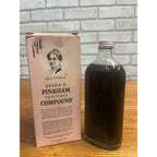 FULL - Lydia E. Pinkham Vegetable Compound in Glass Bottle Original Box 14.5 Oz