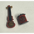 Vintage Cracker Jack Kobe Pop Out Eyes Charms Lot (2) Violin & Lantern Gumball