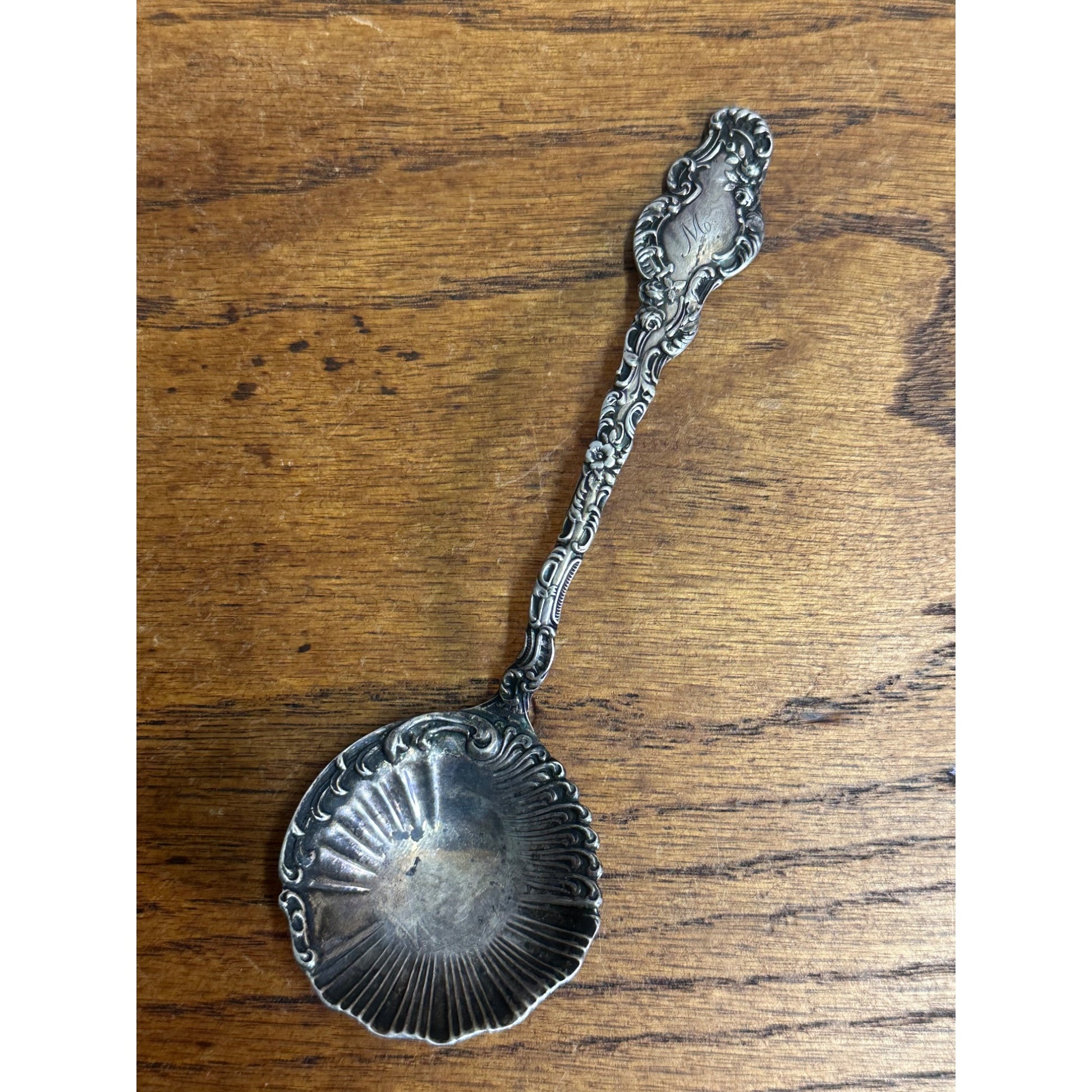 Vintage Mermod & Jaccard Jewelry Co. Bonbon Sterling Silver Spoon Ornate