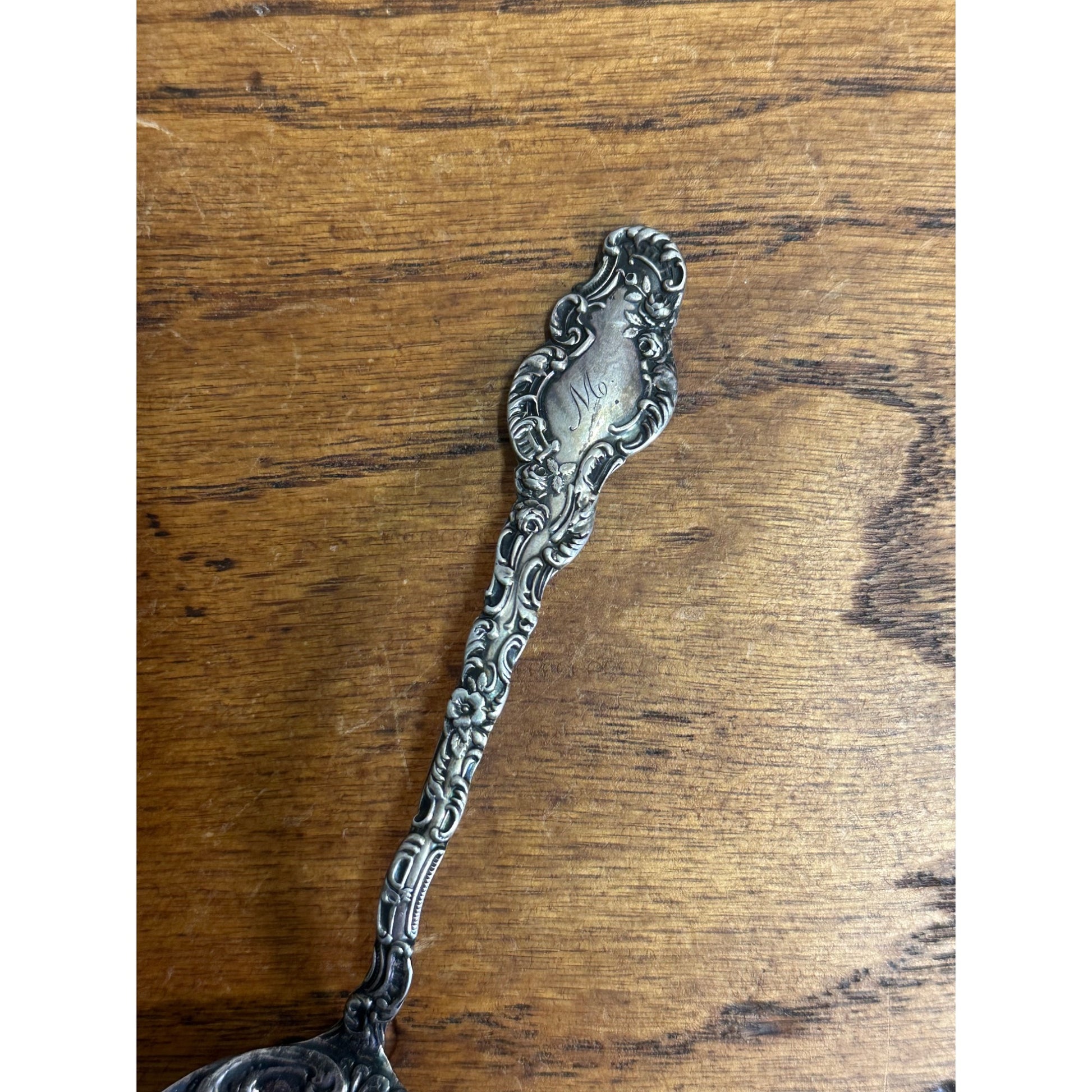 Vintage Mermod & Jaccard Jewelry Co. Bonbon Sterling Silver Spoon Ornate