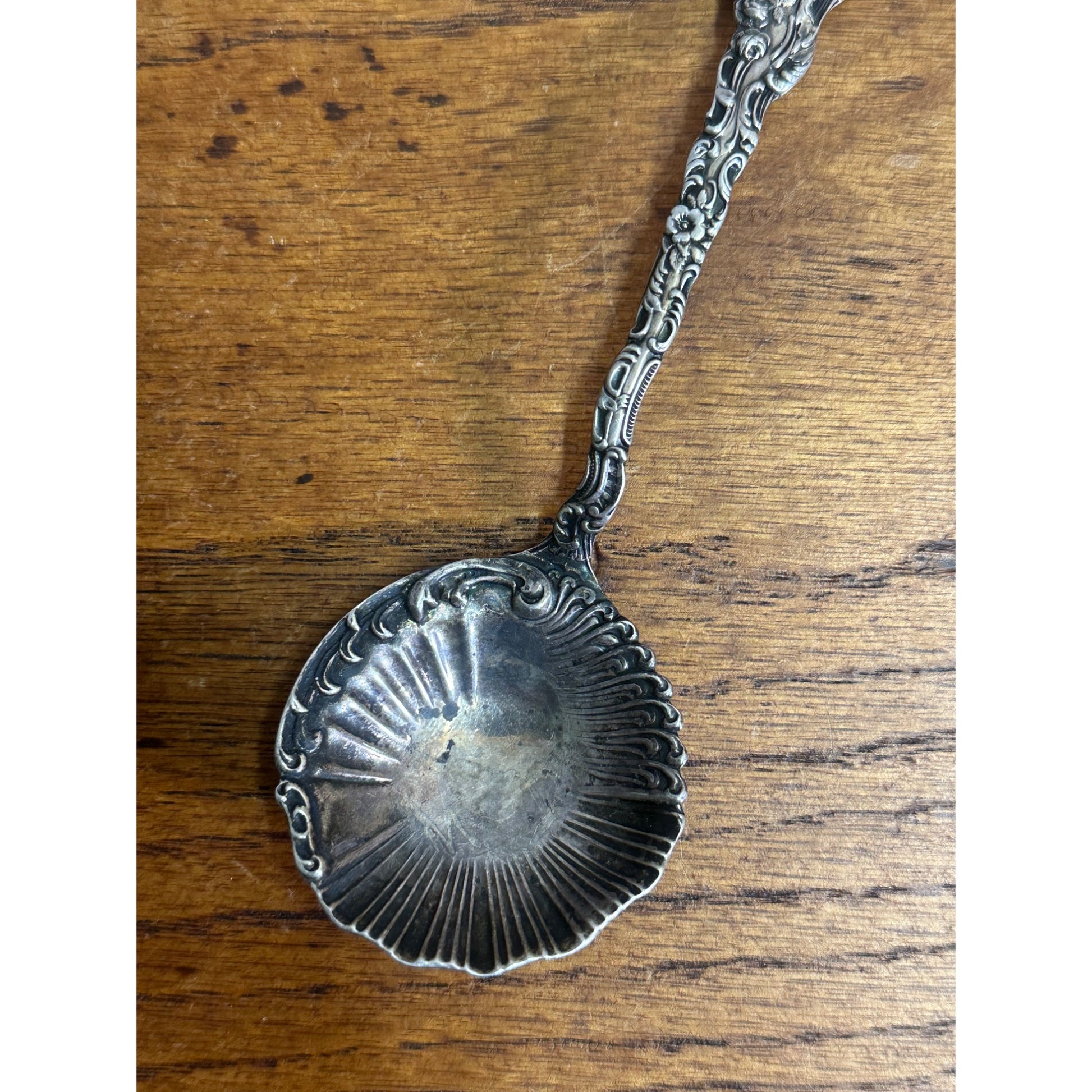 Vintage Mermod & Jaccard Jewelry Co. Bonbon Sterling Silver Spoon Ornate