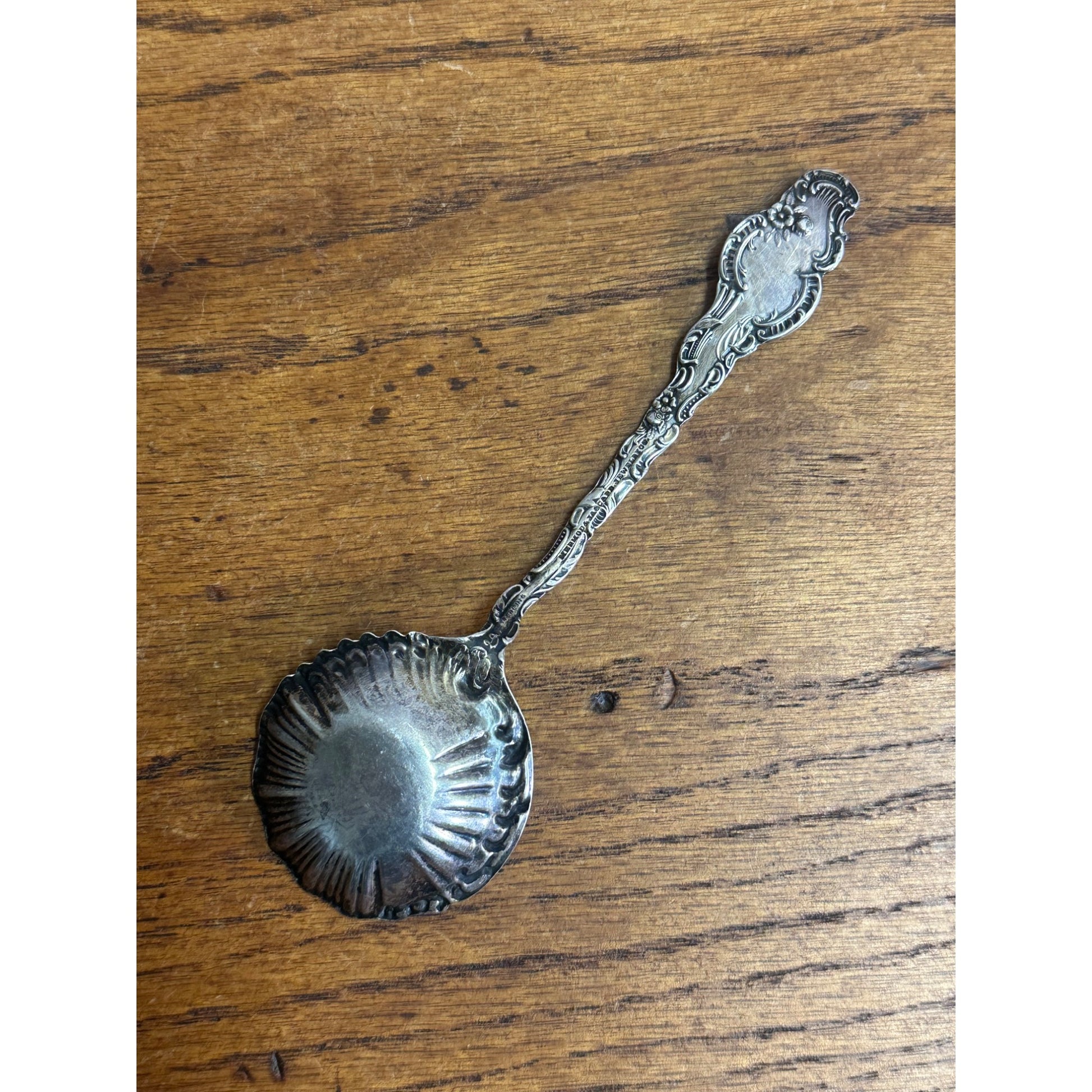 Vintage Mermod & Jaccard Jewelry Co. Bonbon Sterling Silver Spoon Ornate