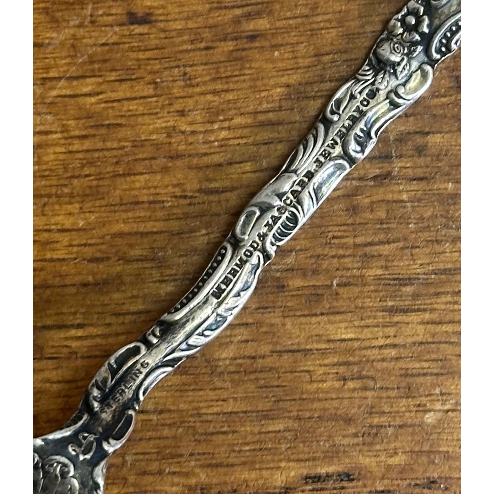 Vintage Mermod & Jaccard Jewelry Co. Bonbon Sterling Silver Spoon Ornate