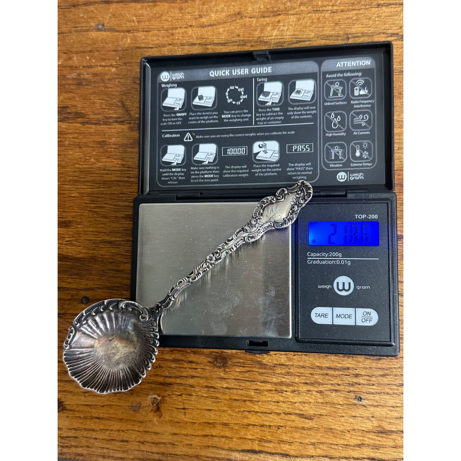 Vintage Mermod & Jaccard Jewelry Co. Bonbon Sterling Silver Spoon Ornate