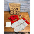 Vintage 1950s Burnham Battery Heated Socks w/ Store Box Michigan City IN Hunting