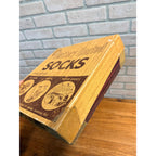 Vintage 1950s Burnham Battery Heated Socks w/ Store Box Michigan City IN Hunting