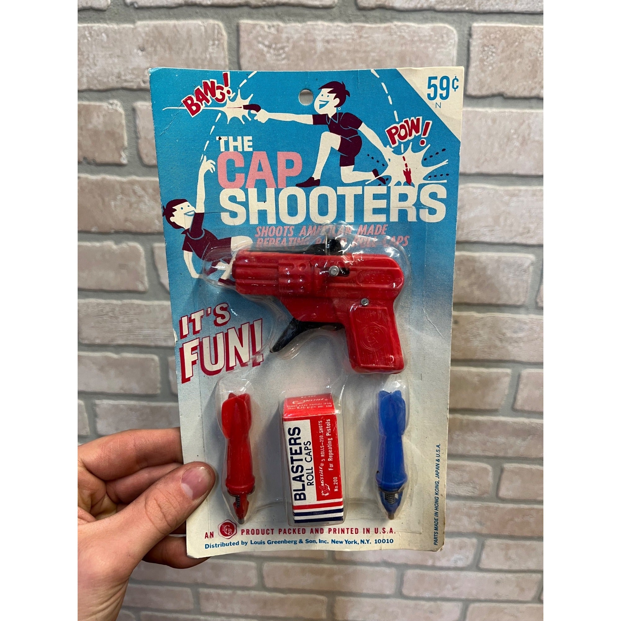 Vintage NOS Cap Shooters Toy Pistol Made in Japan