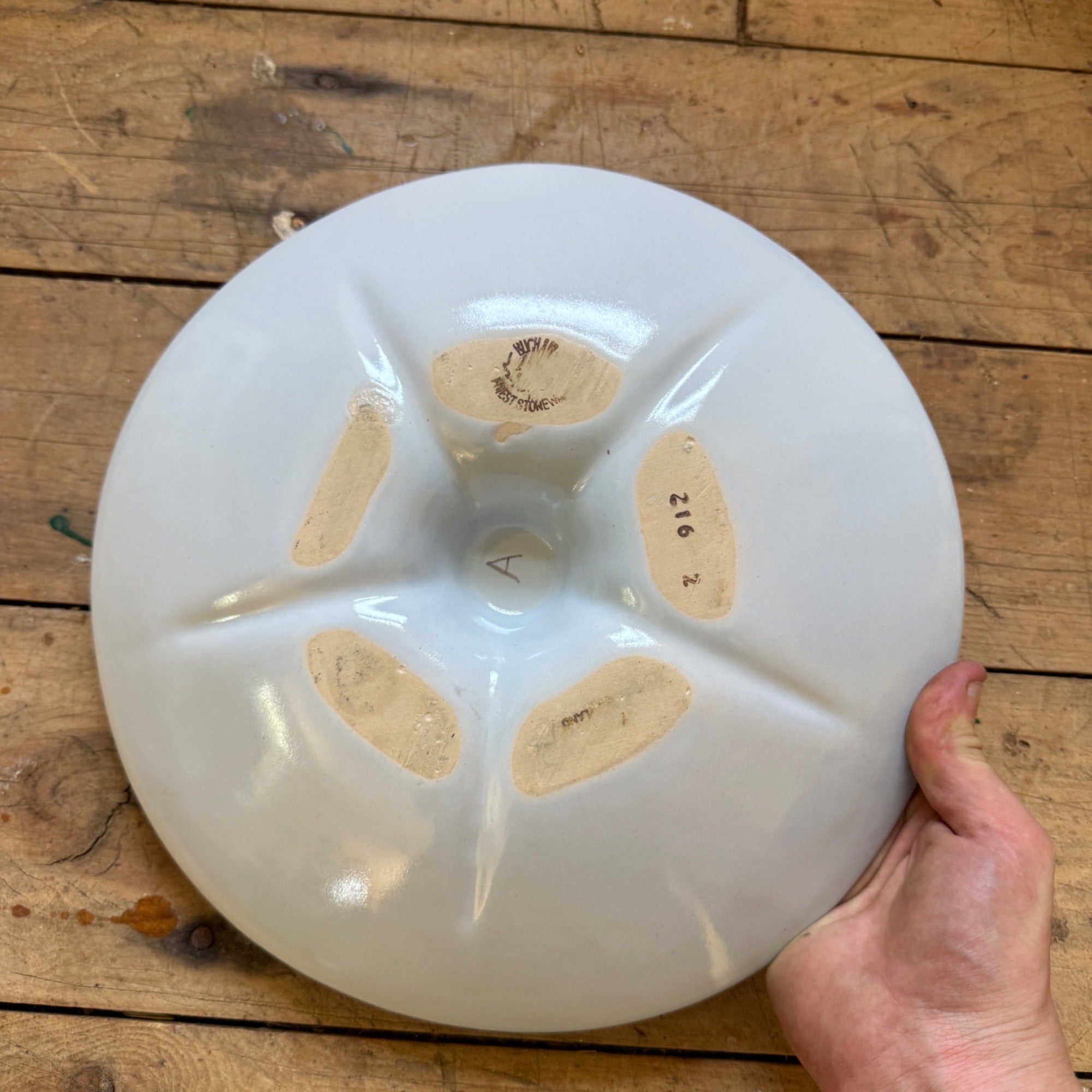 Buchan Thistle Serving  Scotland Stoneware Pottery  Lazy Susan