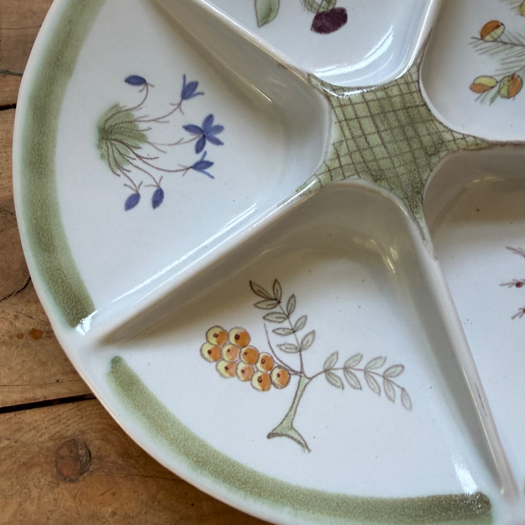 Buchan Thistle Serving  Scotland Stoneware Pottery  Lazy Susan