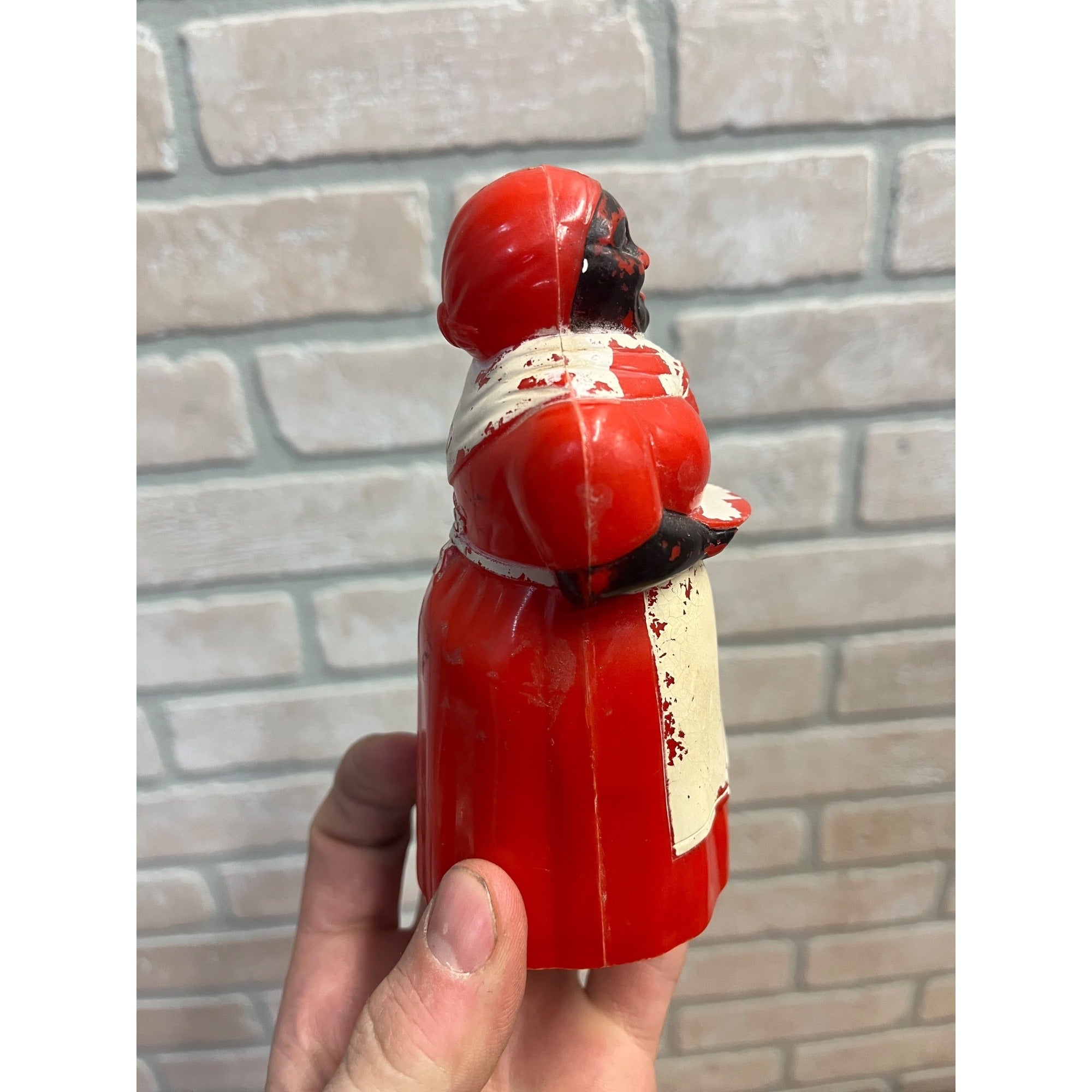 Vintage Aunt Jemima Plastic Salt Shaker Black Americana F&F Mold & Die Works